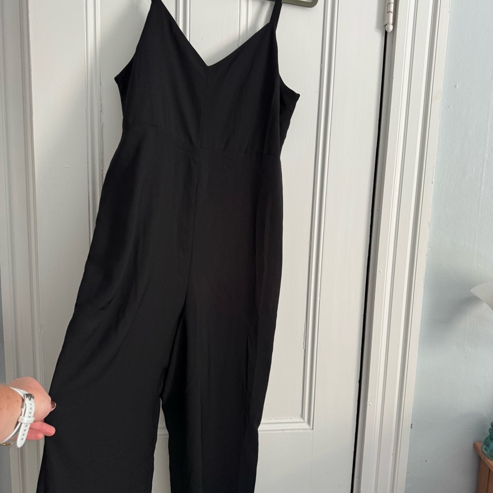 Madewell Black V-Neck Jumpsuit